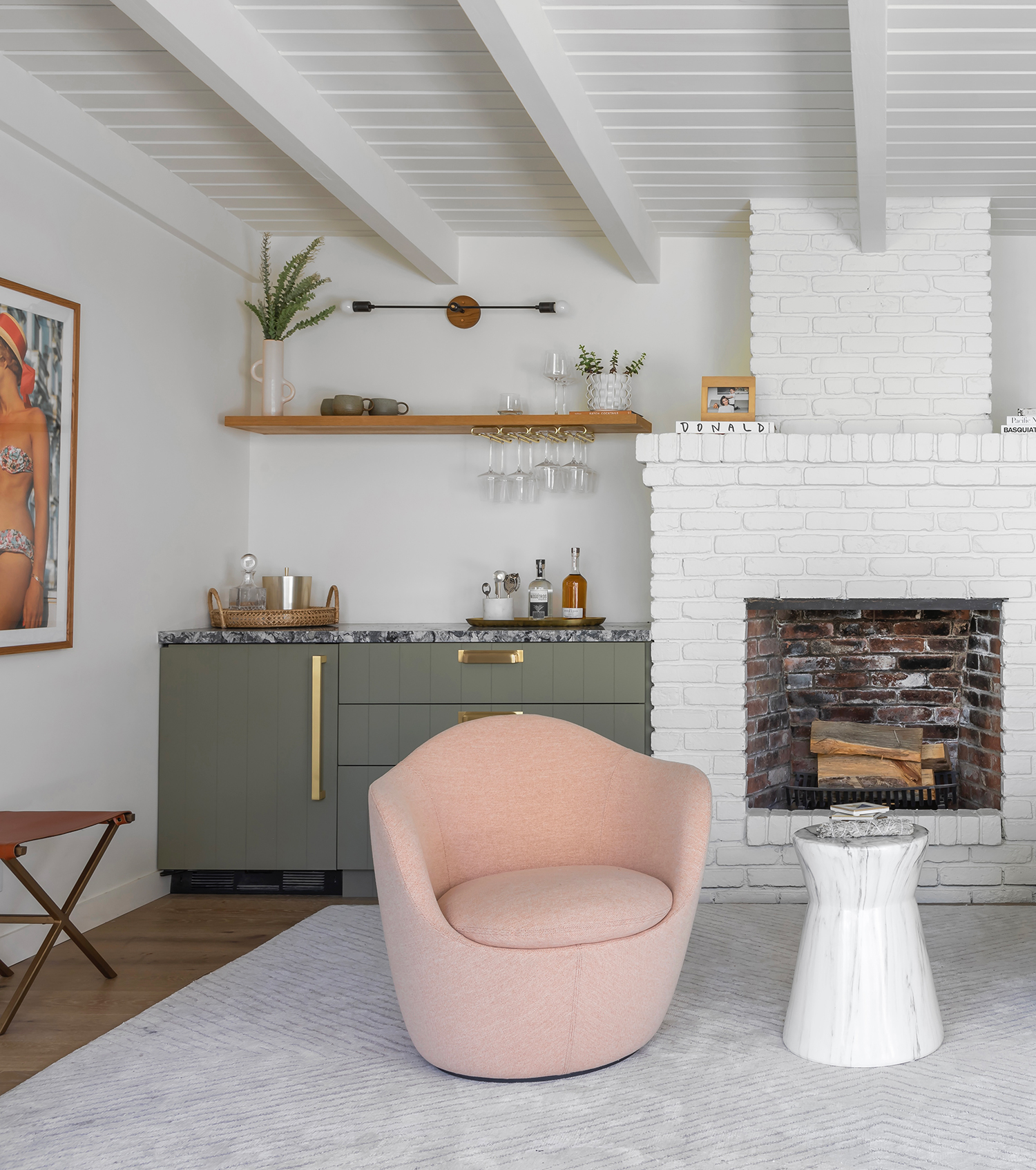 Living Room Beverage Center by Studio K