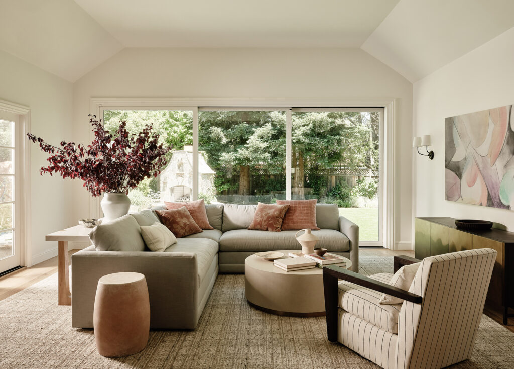 Living Room in Cape Cod House by MEM Interiors