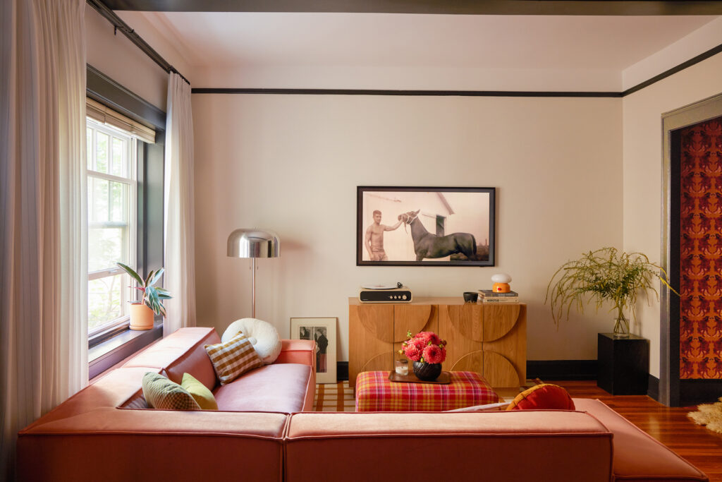 Living Room in Portland Pied-a-Terre by Casework