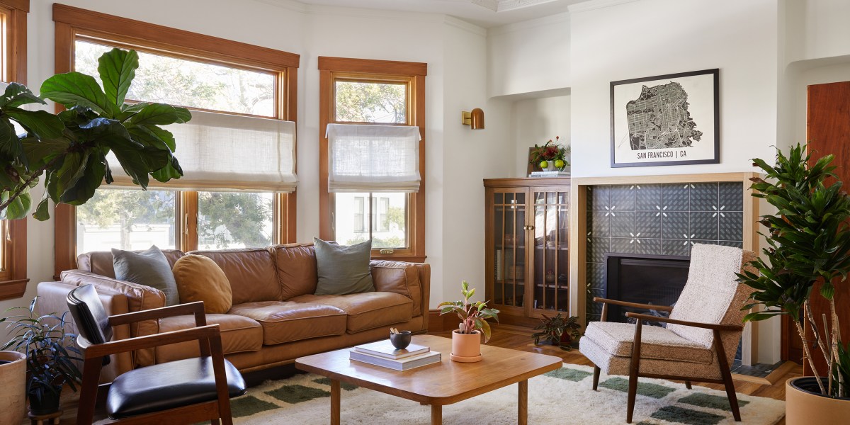 Living Room SF Edwardian by Cathie Hong