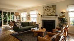 Living Room in Silver Lake Home by Elizabeth Backup