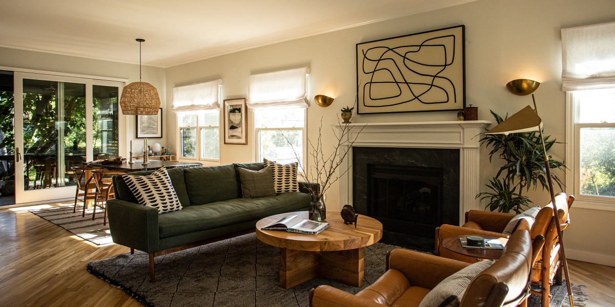 Living Room in Silver Lake Home by Elizabeth Backup