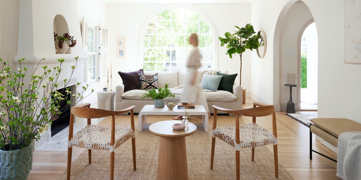 Living Room in French Normandy Alameda House by Jen McAnaney