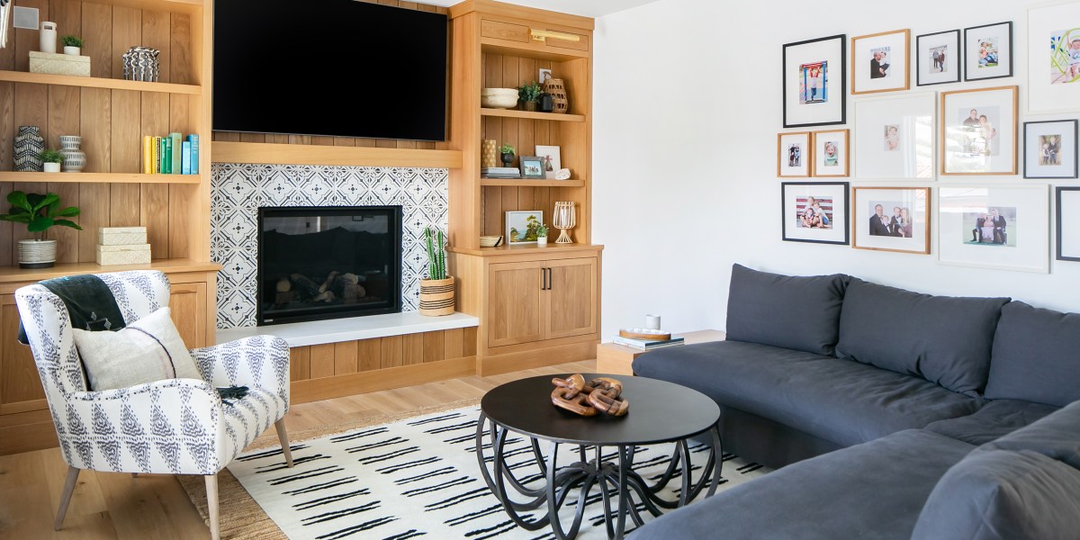 Living Room Gallery Wall by Skout Interior Design