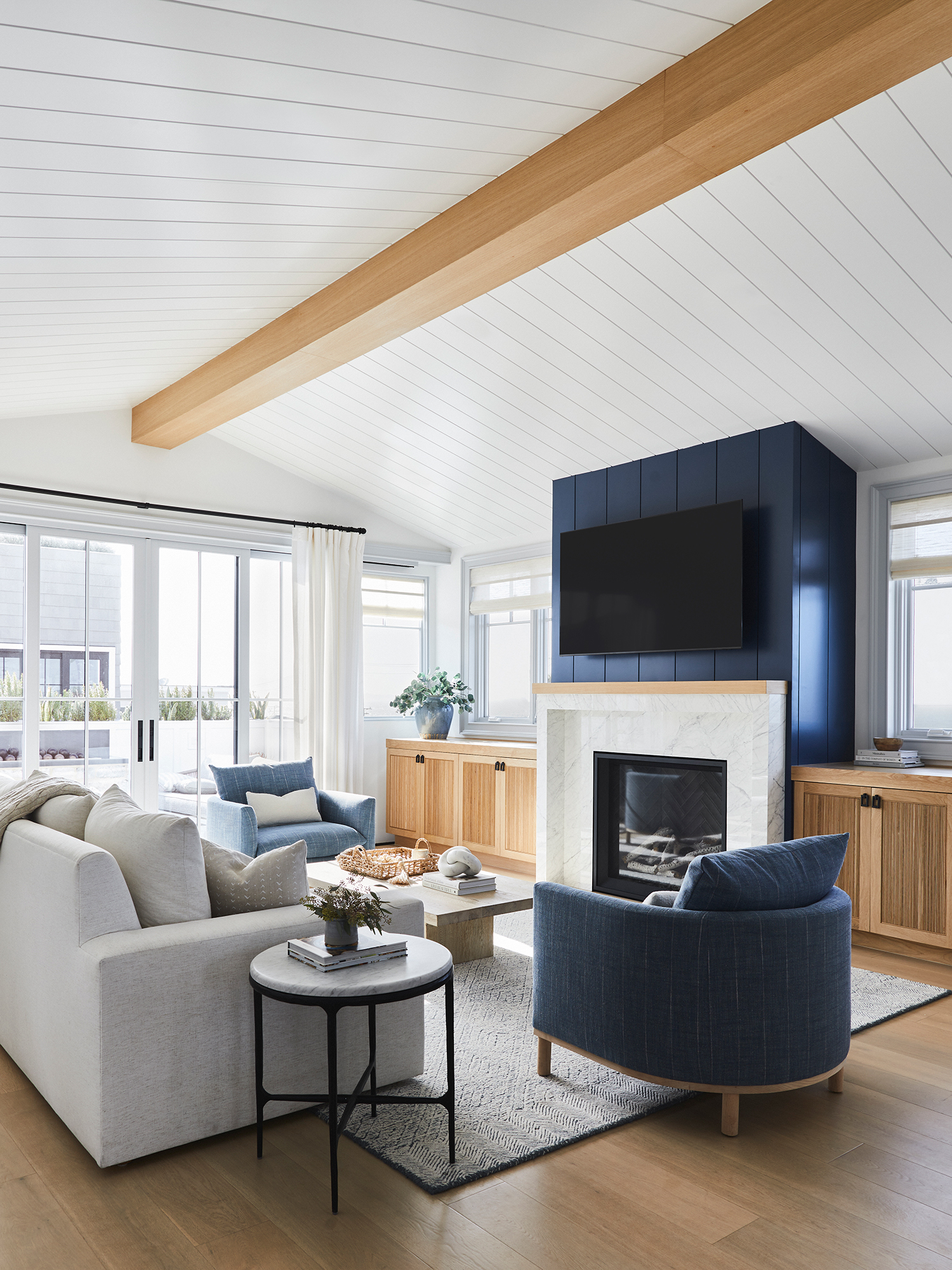 Living Room in Hermosa Beach House by Christine Vroom