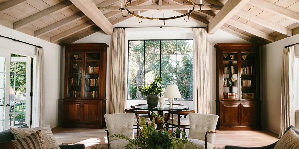 Living Room in Montecito House by Jennifer Miller Studio