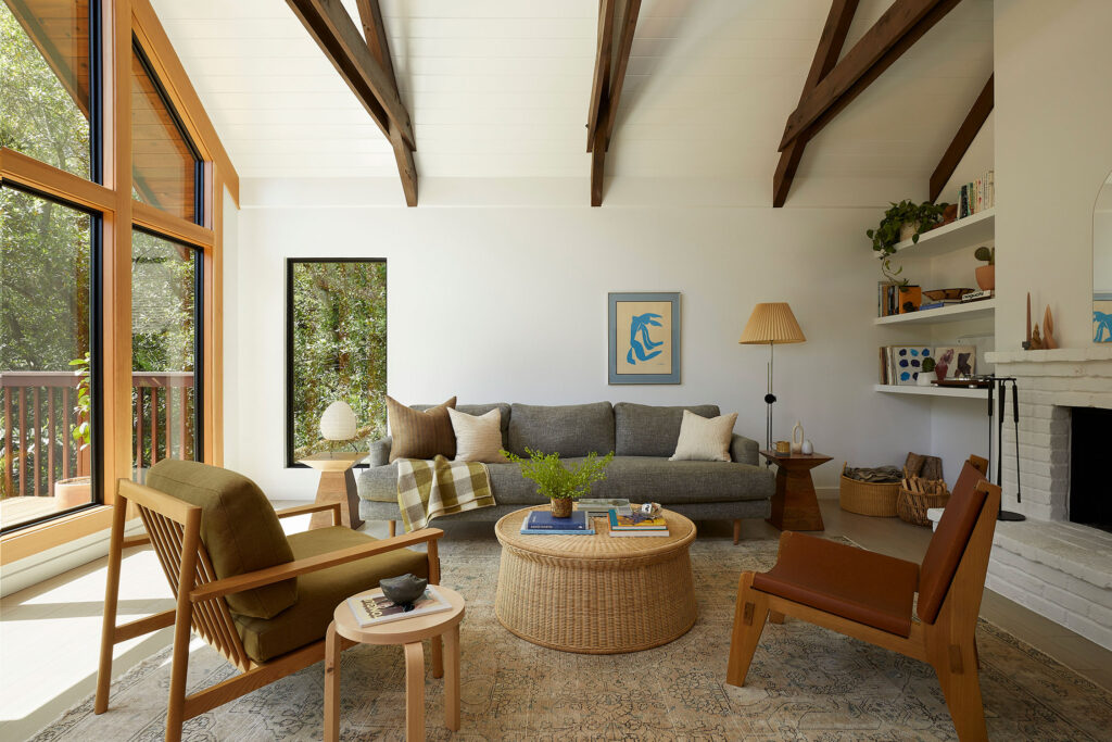 Living Room in Mill Valley House by Field Theory
