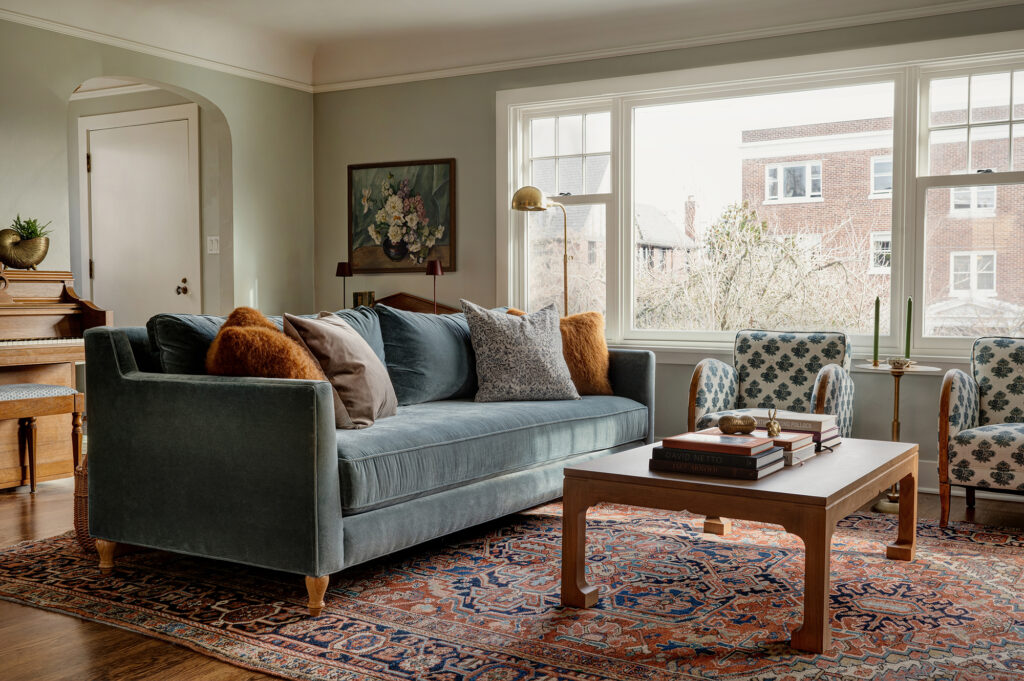 Living Room in Seattle House by Jessica Nelson