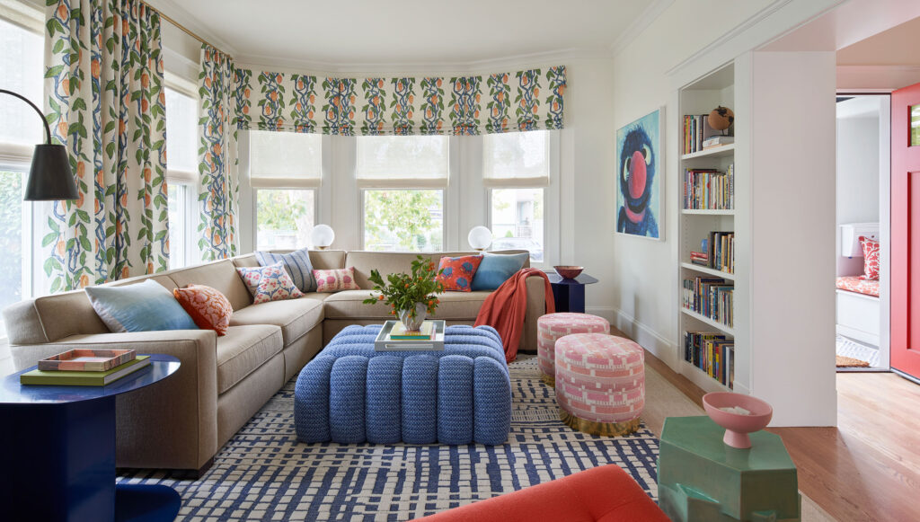 Living Room Sofa in Healdsburg Vacation Home by Studio Munroe