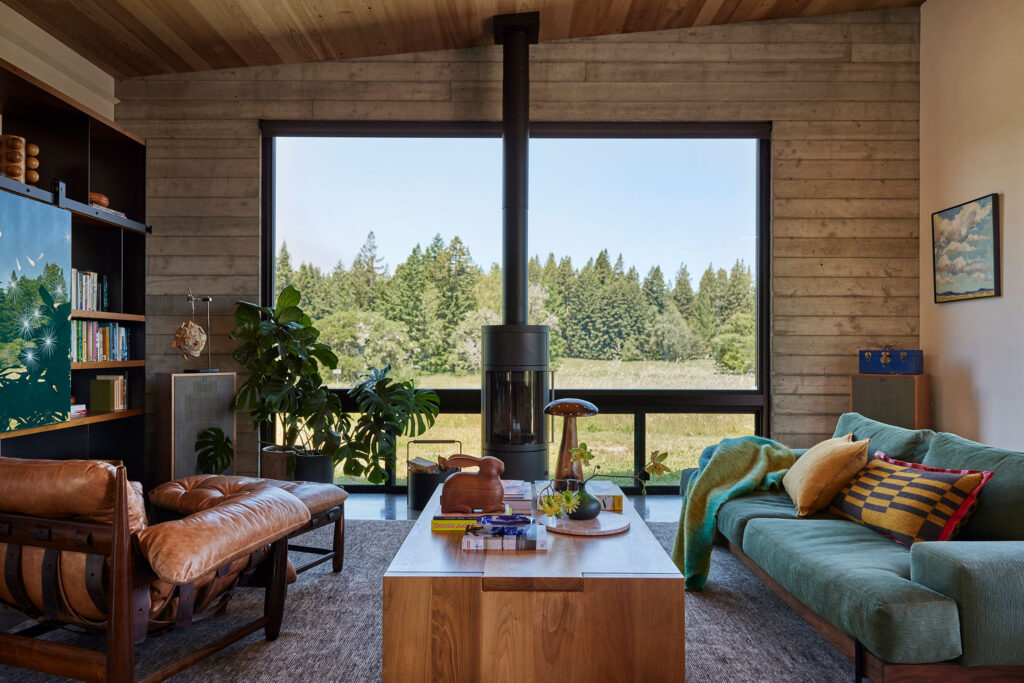 Living Room in Sonoma Retreat by Regan Baker Design