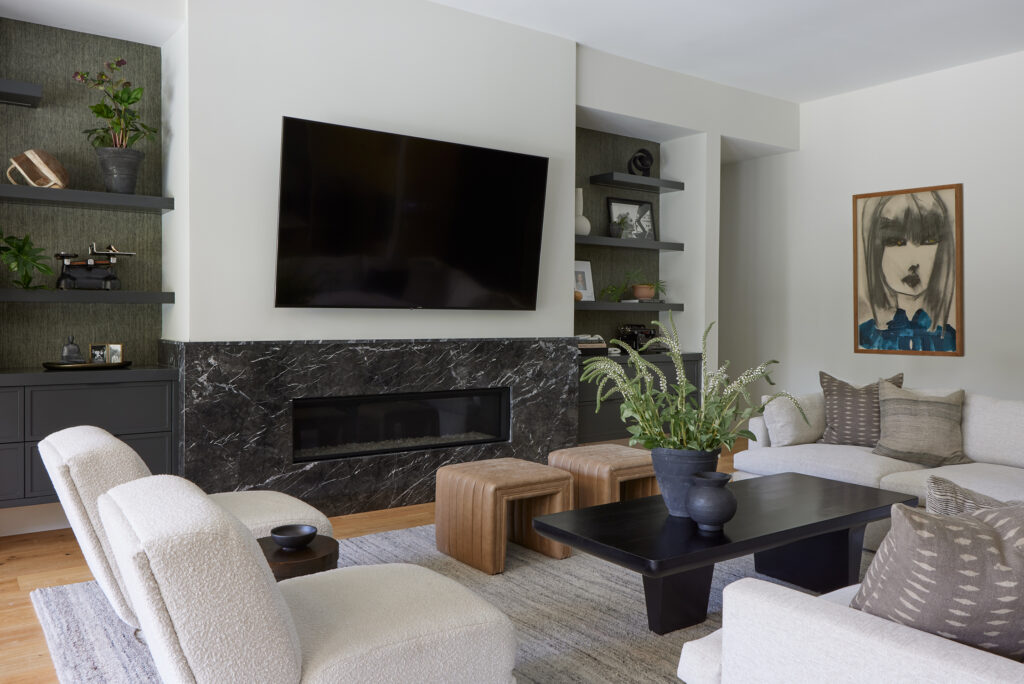 Living Room in Studio City House by Lucas Browning Design