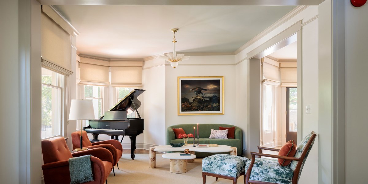Living Room in Victorian Home in Boulder by Emily Tucker