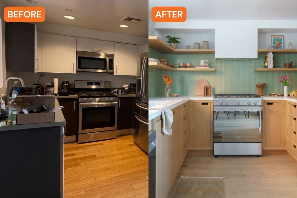 Before and After West Hollywood Kitchen by Lizzie Green
