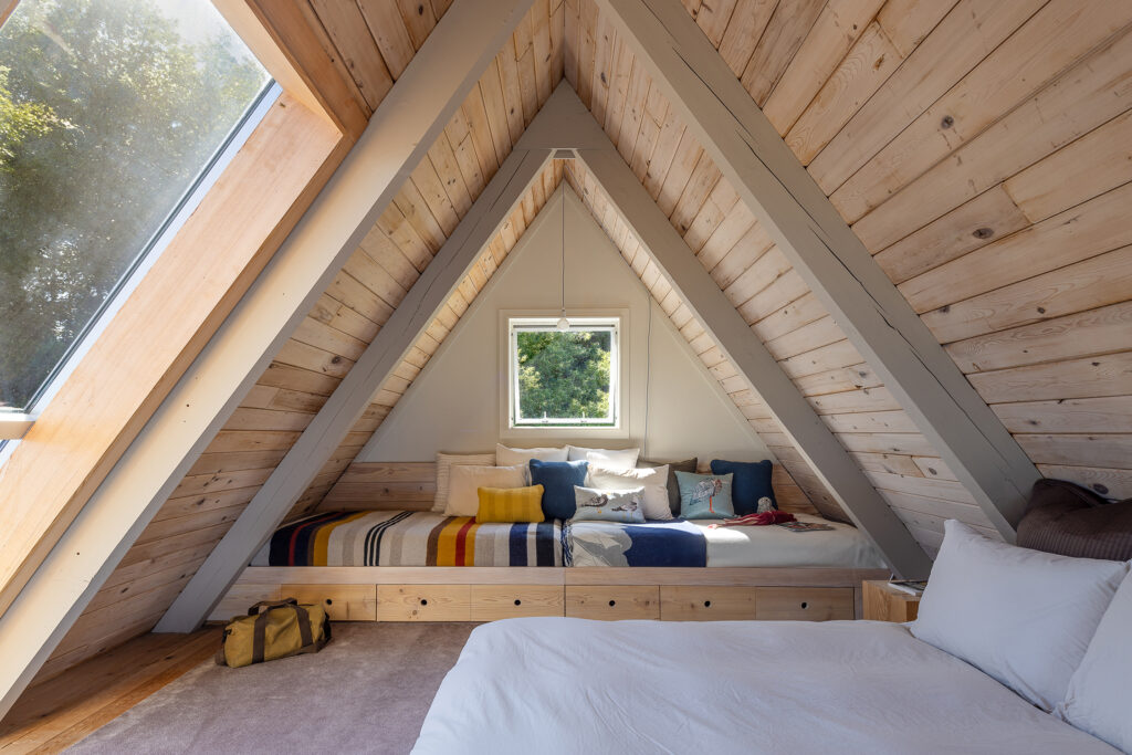 Loft in San Juan Islands A-Frame by Heliotrope/Joe Herrin