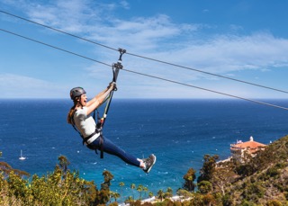 ziplining