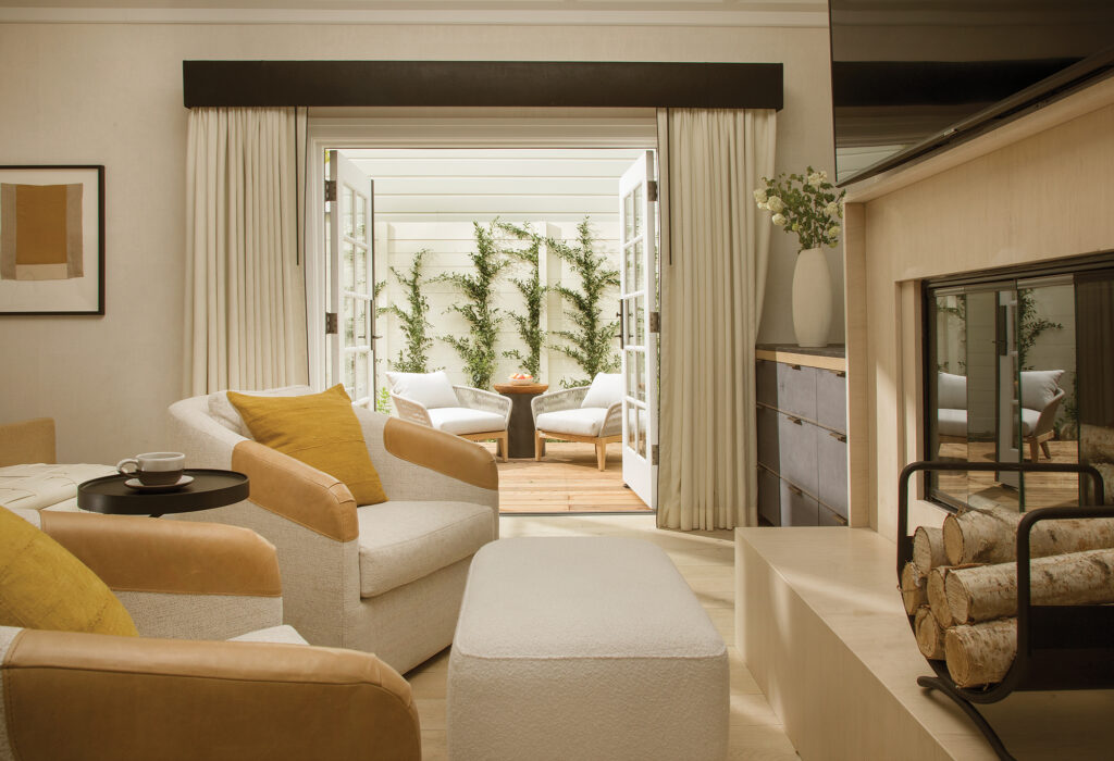 MacArthur Place Jasmine Cottage Patio View