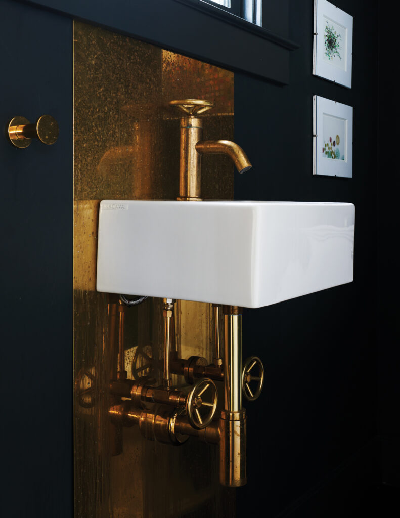 Malcome Davis Architecture SF Modern Reno Reno Sink Watermark Brass