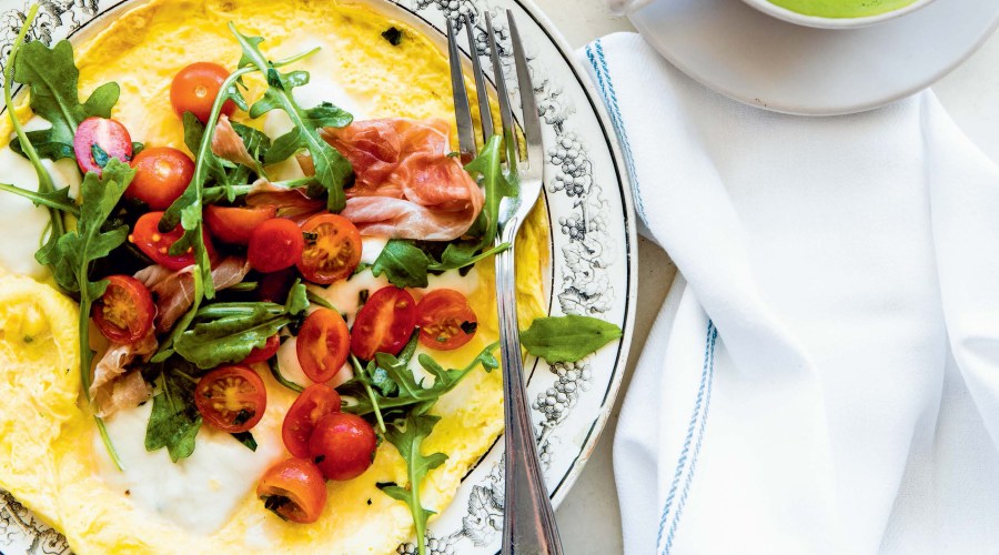 The Open Face Salad Omelet