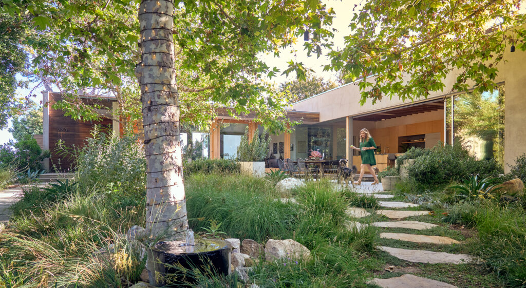 Maricopa Native Grasses and Flagstones