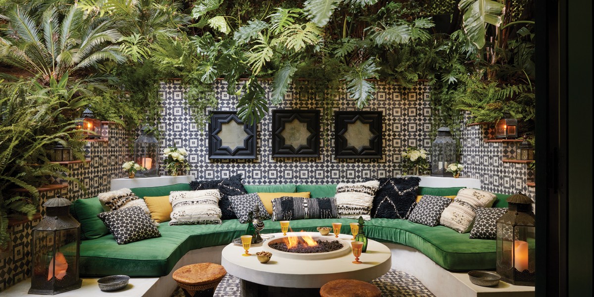 Martyn Lawrence- Bullard Statement Tile Outdoor Entertaining