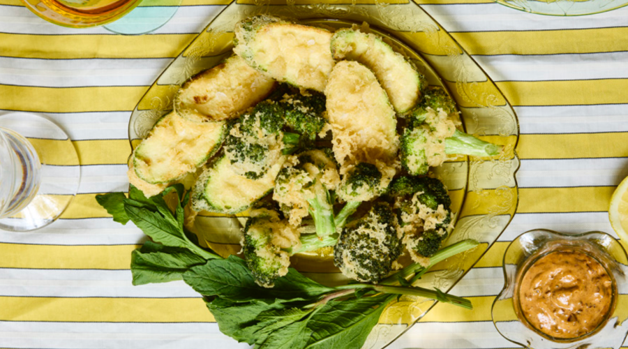 masa tempura battered vegetables