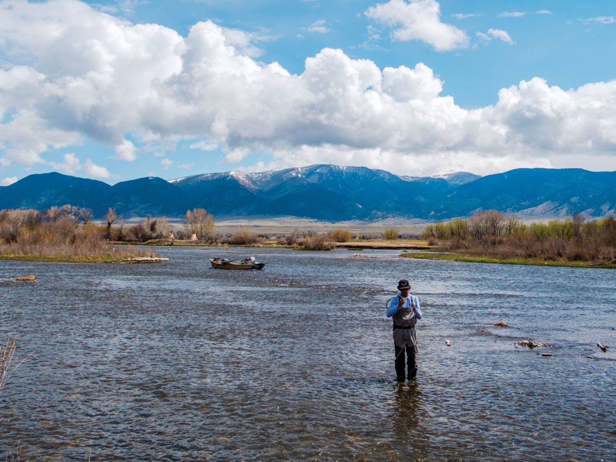 Eduardo Garcia Fishing in the Madison River