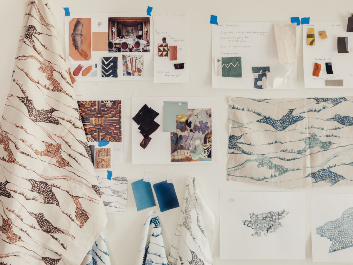 home decor fabric swatch Brook Perdigon