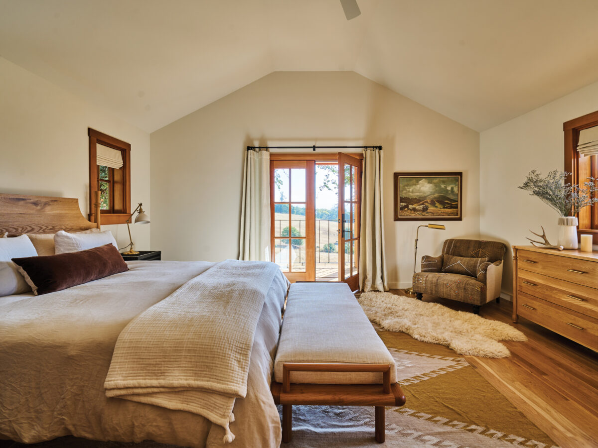 Mendocino Ranch Cabin Bedroom
