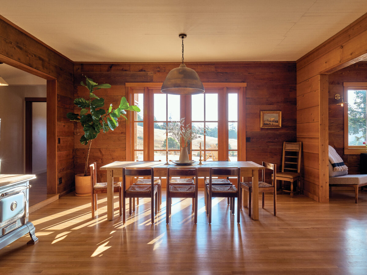 Mendocino Ranch Cabin Dining Room