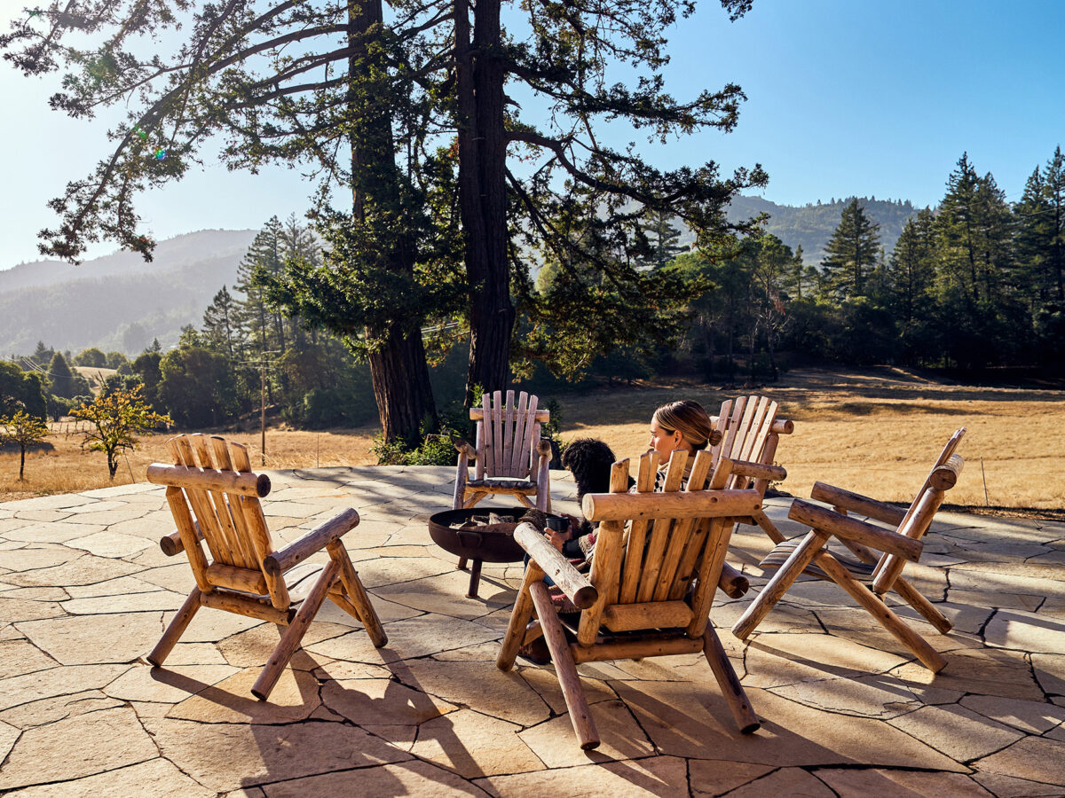 Mendocino Ranch Cabin Fire Pit