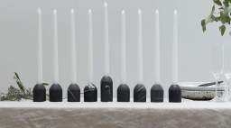 Puebla Marble Menorah Set