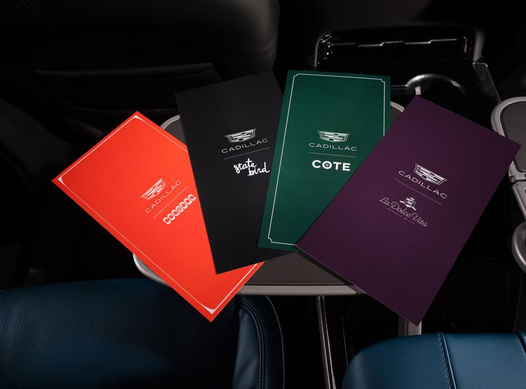 Menus Cadillac of Reservations