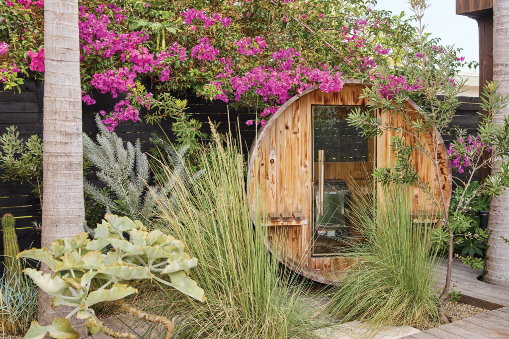 Backyard Sauna and Native Garden