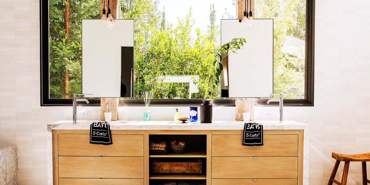 Mirror Symmetry in Bathroom