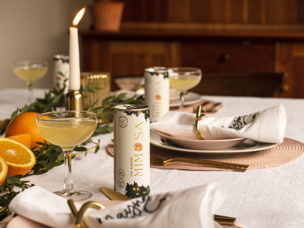 modern mimosa valentines day cupid box