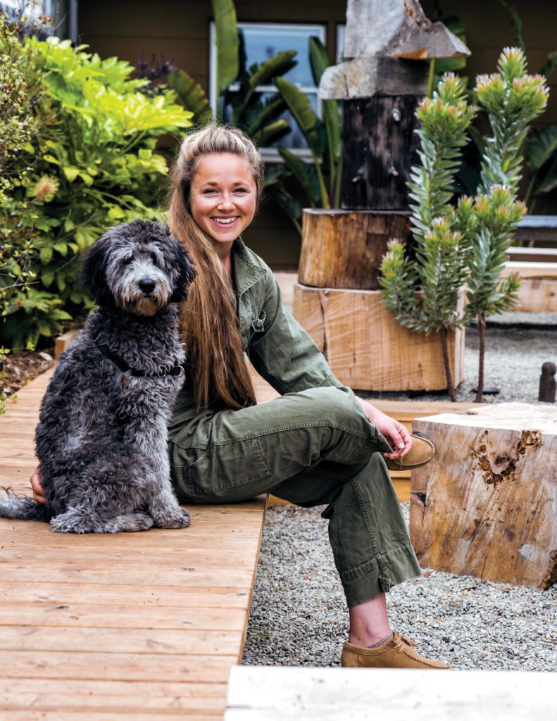 Molly Sedlacek with Dog