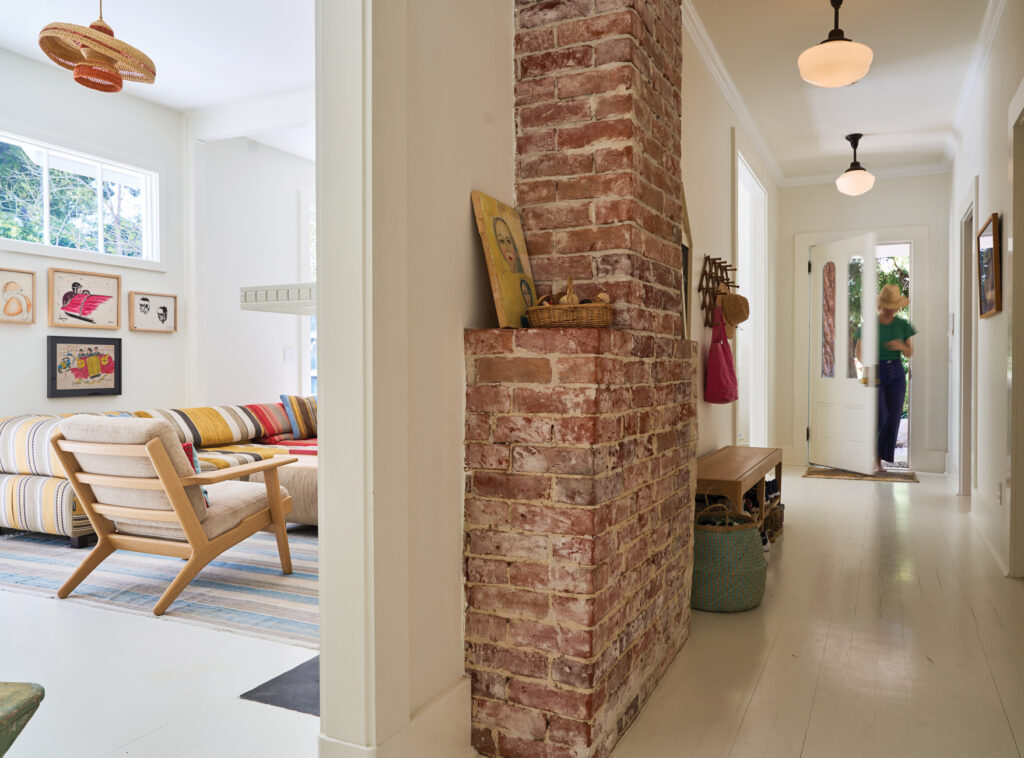 Montecito Cottage Entry Hall Painted Floors