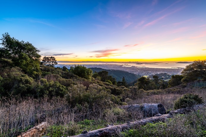 A sunset in Berkeley, California