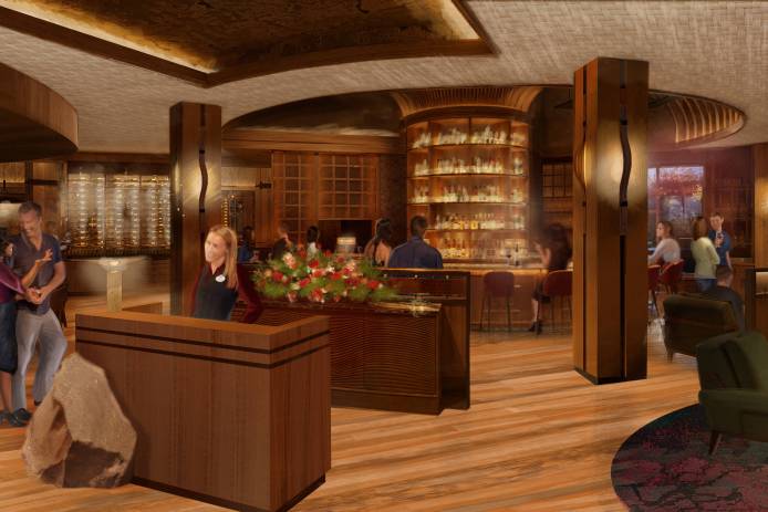 Napa Rose entrance and bar