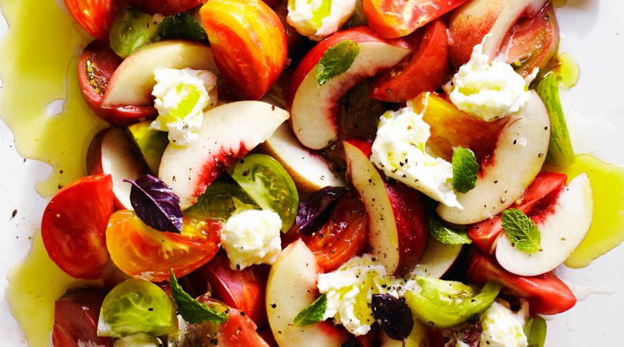 Nectarine Caprese Salad