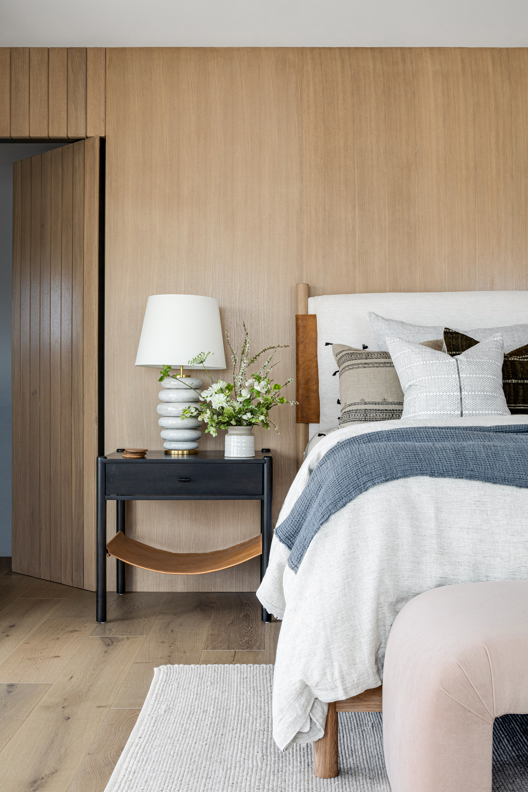 Newport Nordic Primary Bedroom by Lindye Galloway