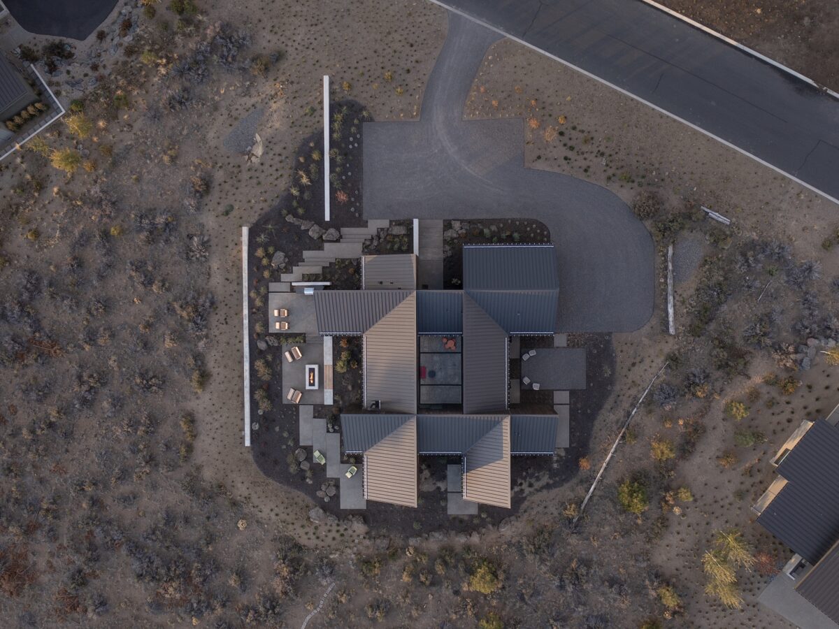 Octothorpe House Aerial View