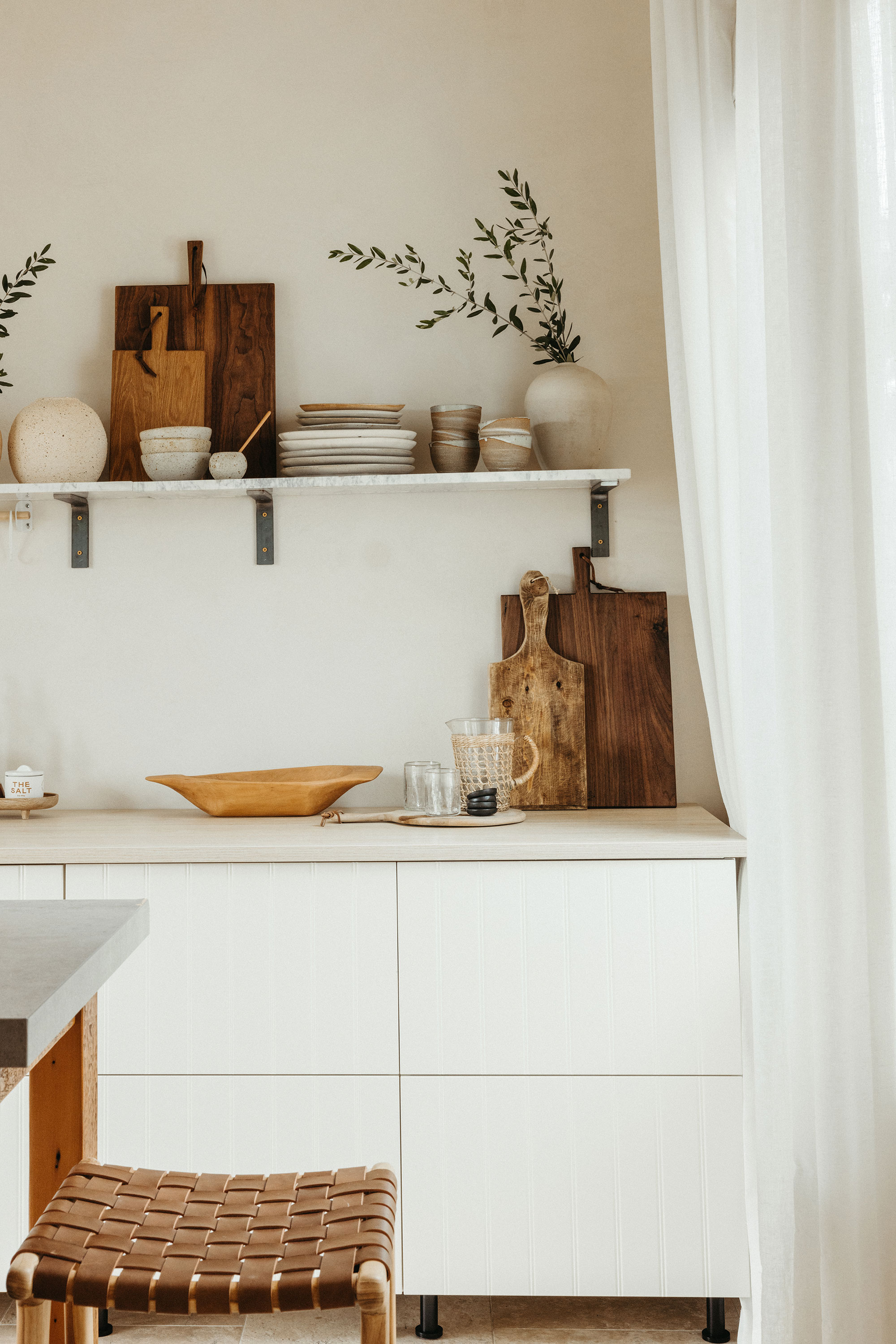 Open Shelves in Kitchen