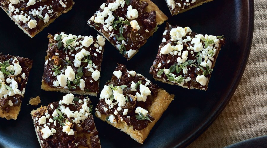Tapenade Goat-Cheese Canapes