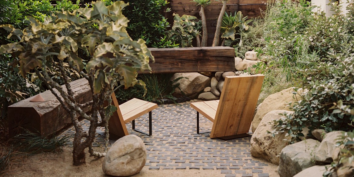 ORCA Adirondack Chairs in a Backyard