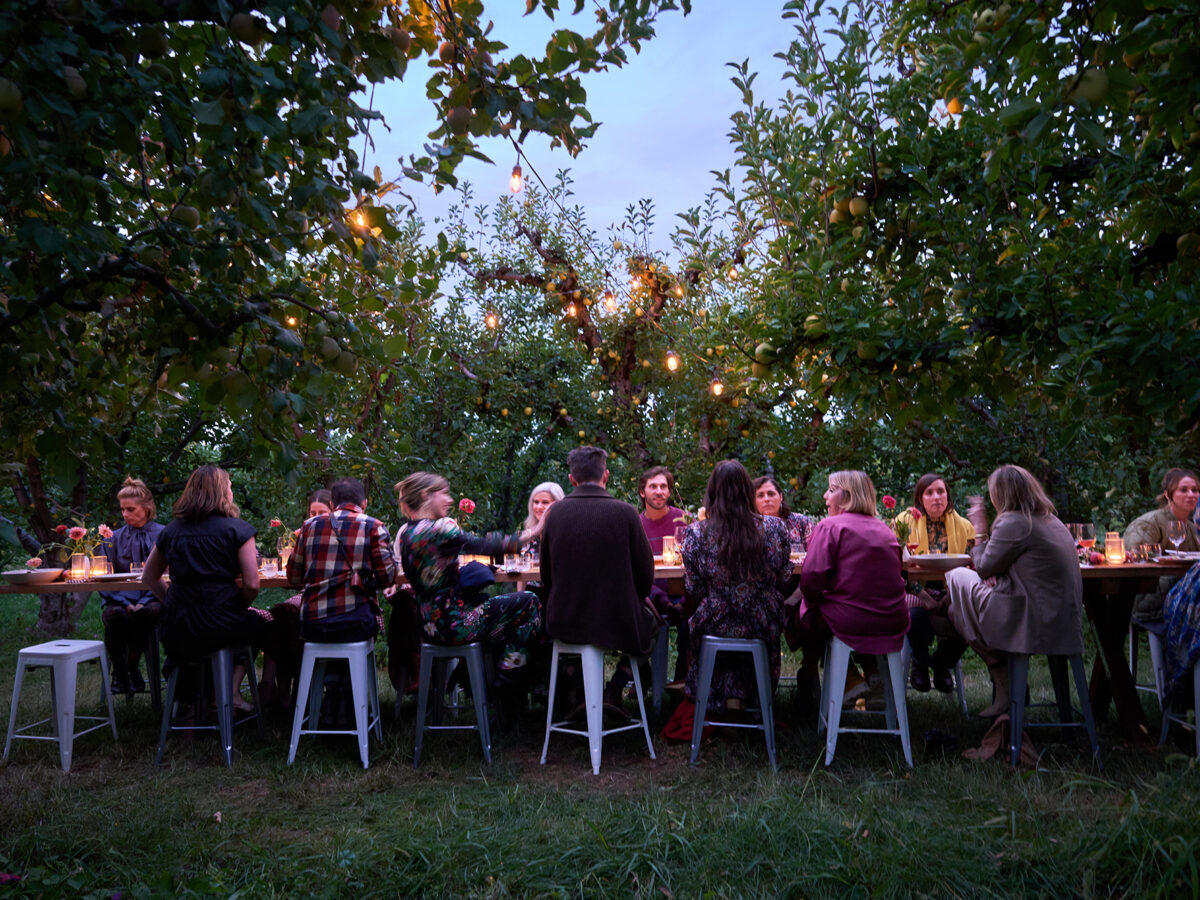 Outdoor Dinner at Dusk