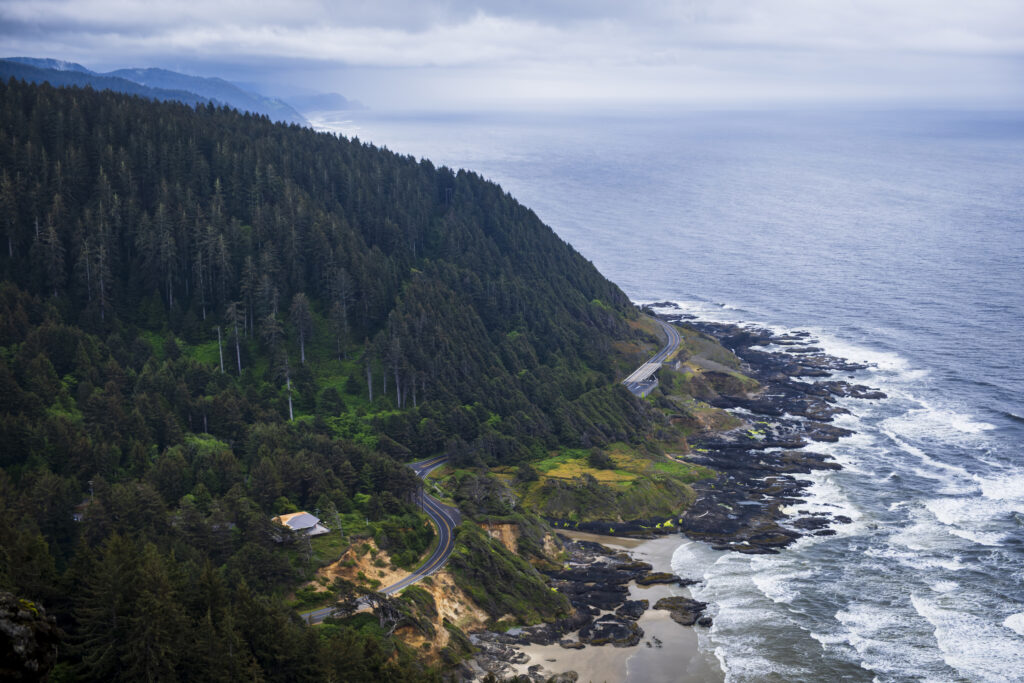 Road along the Oregon Coast