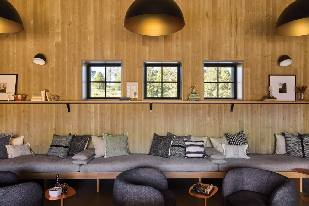 Oregon High Desert Barn Built-in Seating
