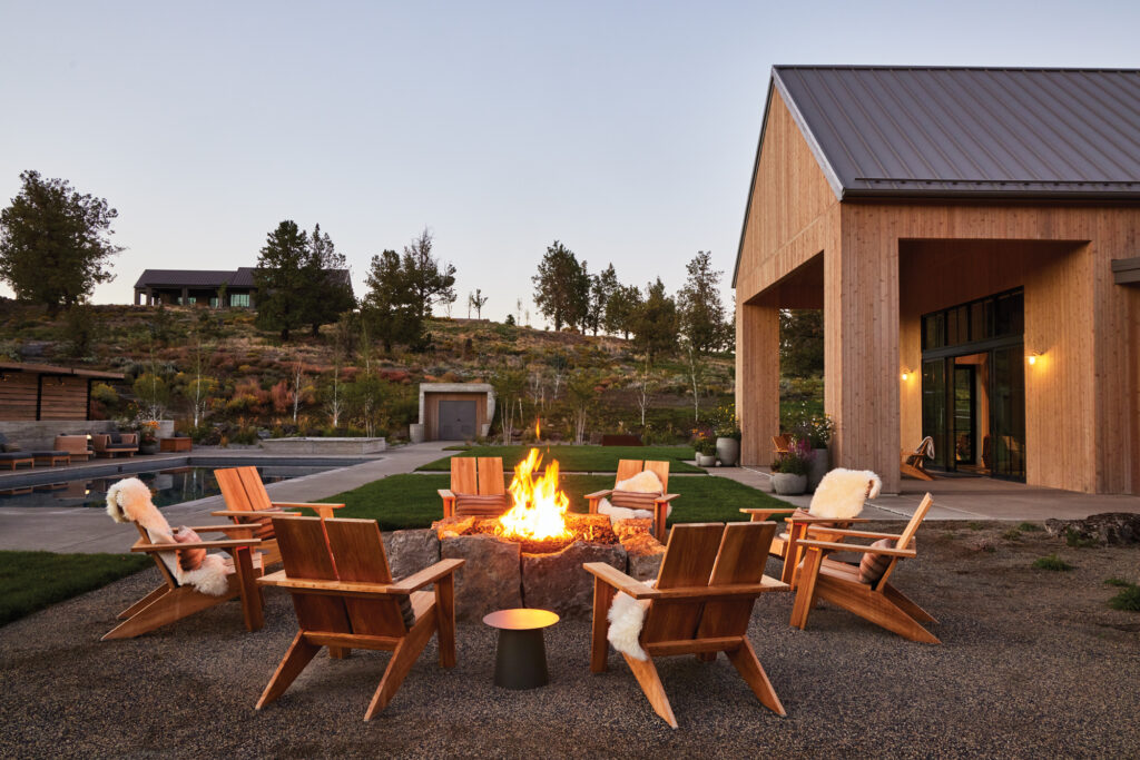 Oregon High Desert Barn Fire Pit