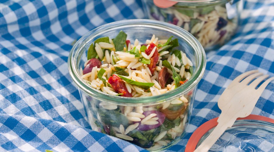 Spinach and Orzo Salad